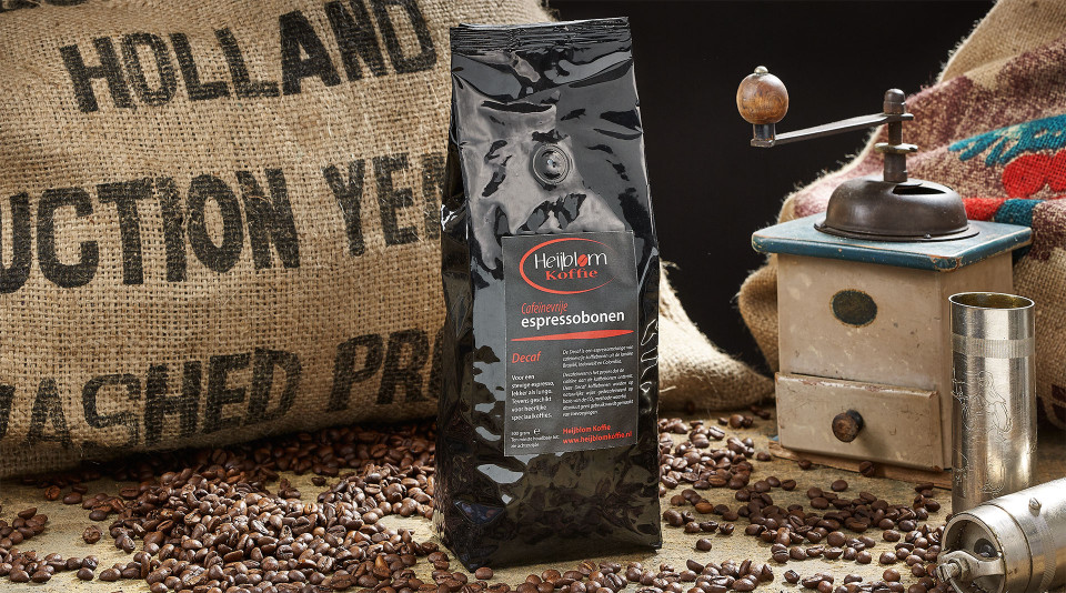 cafeïnevrije espresso Heijblom koffie